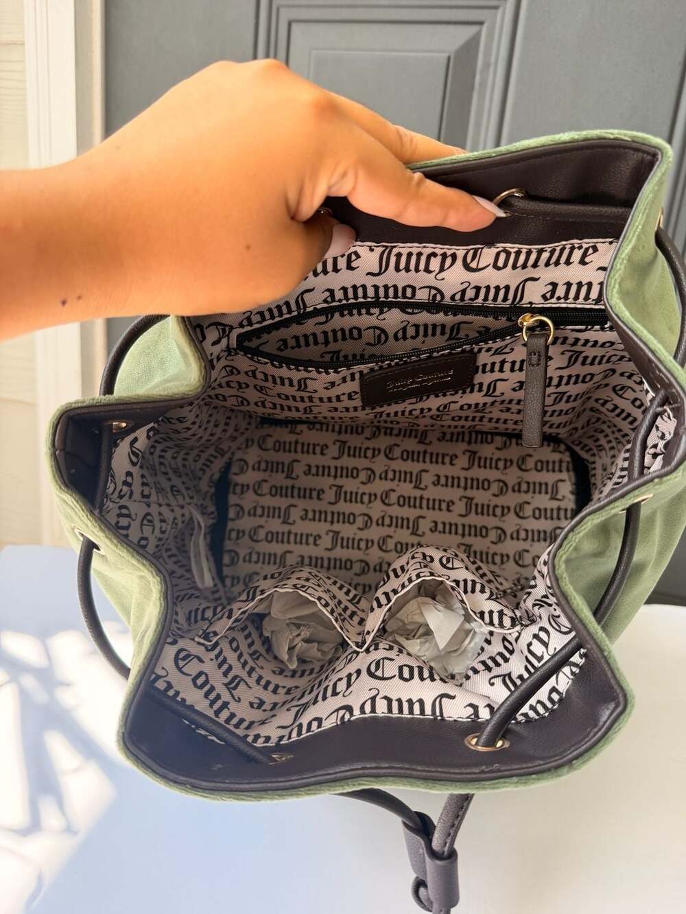 Juicy Couture Couture University Backpack in Super Greens - Picture 7 of 9